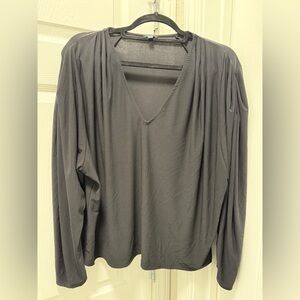 Express Black V-Neck Blouse